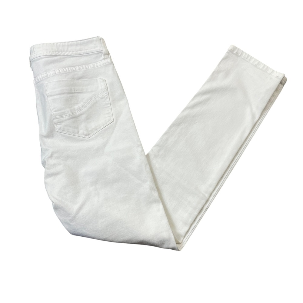 Tommy Bahama 10 Denim White Zipper Cotton‎ Blend Skinny Denim Pants